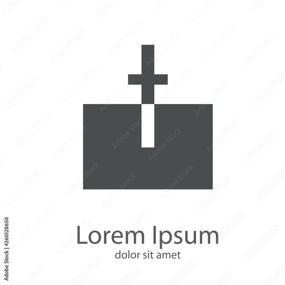 Fototapeta premium Logotipo letra t minúscula en cuadrado en espacio negativo en color gris