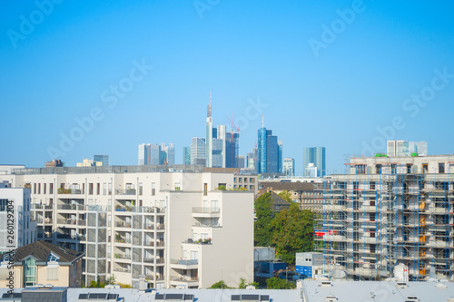  Frankfurt skyline apartment buildings Germany