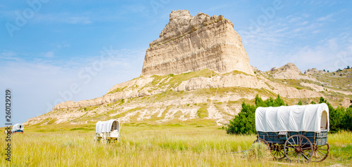 Scotts Bluff National Monument in Nebraska, Oregon Trail, USA