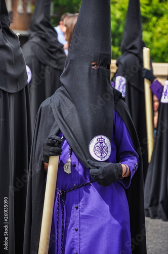 Processions of Holy Week in Seville, San Bernardo, Andalusia, Spain