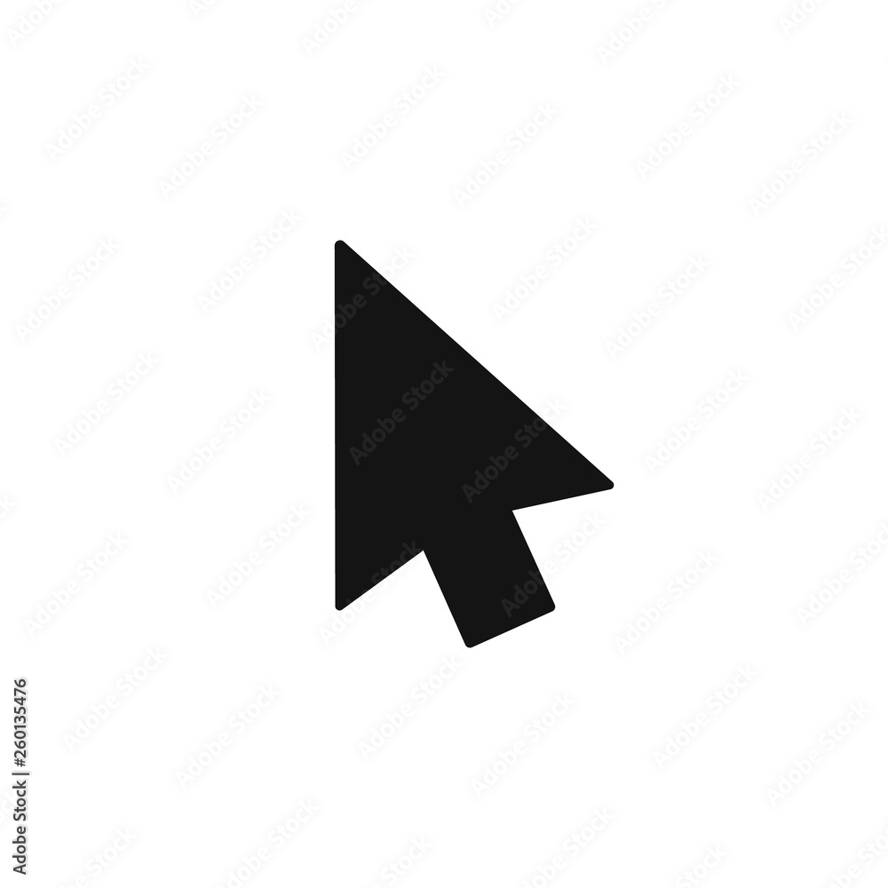 Black cursor icon. Vector. Isolated. Black cursor icon. Vector. Isolated.