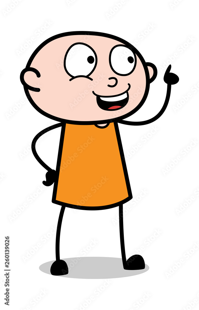 Smiling and Pointing - Cartoon thief criminal Guy Vector Illustration Smiling and Pointing - Cartoon thief criminal Guy Vector Illustration
