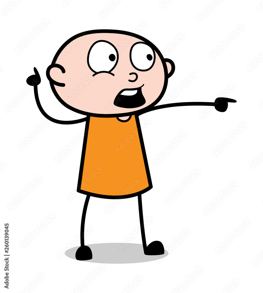 Fearful Gesture - Cartoon thief criminal Guy Vector Illustration Fearful Gesture - Cartoon thief criminal Guy Vector Illustration
