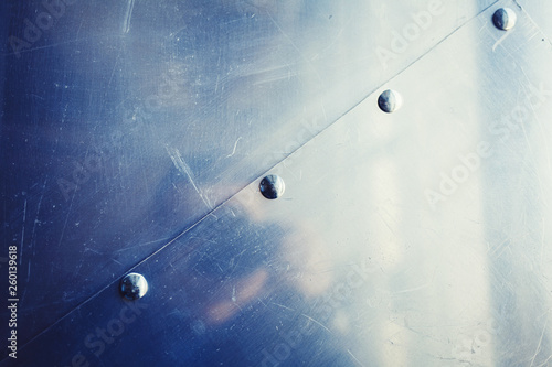 scratched metal background. copy space