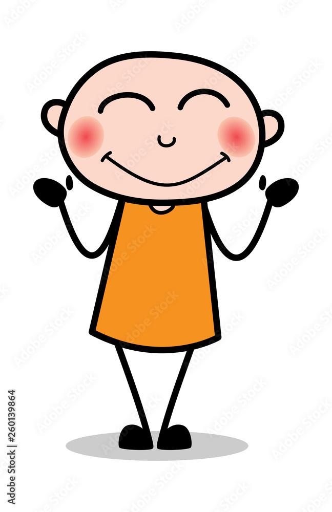 Blushing - Cartoon thief criminal Guy Vector Illustration Blushing - Cartoon thief criminal Guy Vector Illustration