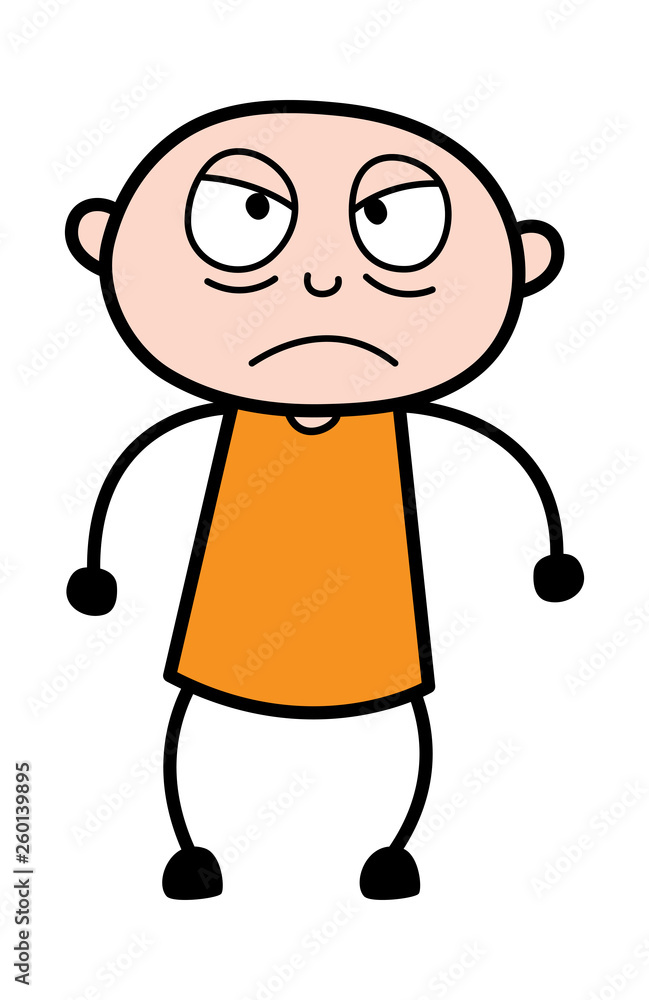 Aggressive Action - Cartoon thief criminal Guy Vector Illustration Aggressive Action - Cartoon thief criminal Guy Vector Illustration