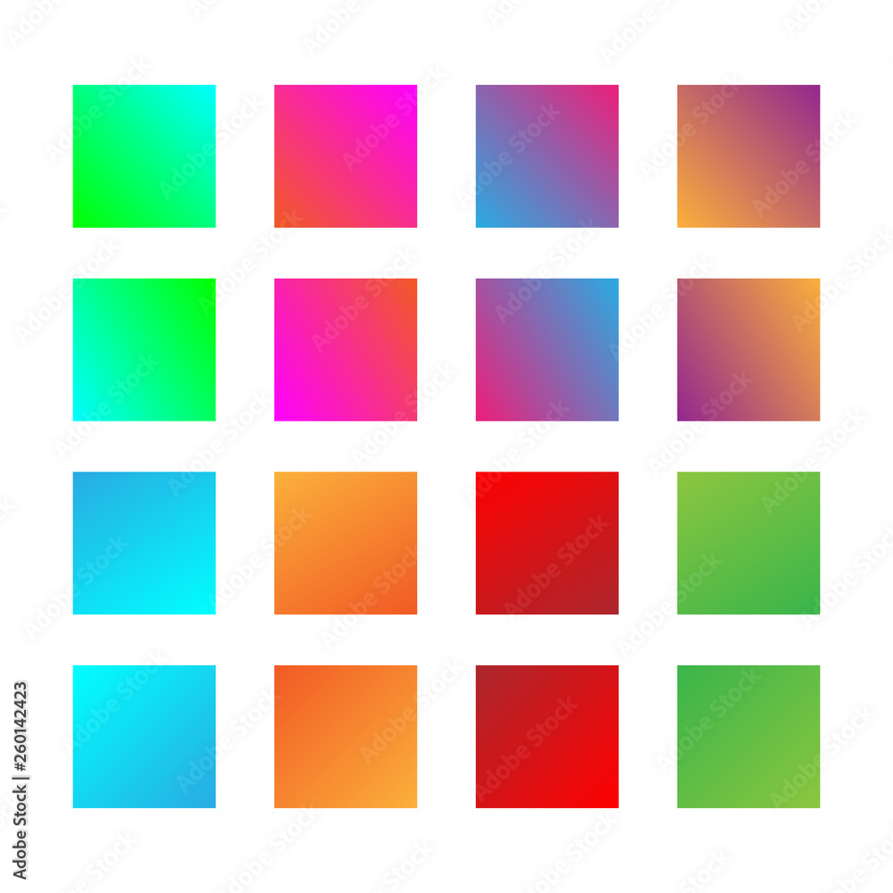 Set of various 16 colorful quads Set of various 16 colorful quads
