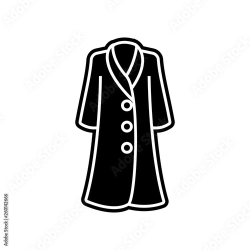 Coat clothes woman dress icon. Element of clothes for mobile concept and web apps icon. Glyph, flat icon for website design and development, app development