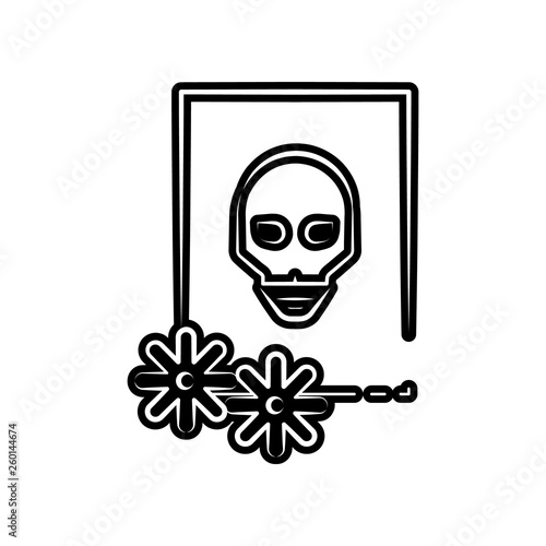 Picture icon. Element of dia de muertos for mobile concept and web apps icon. Glyph, flat icon for website design and development, app development
