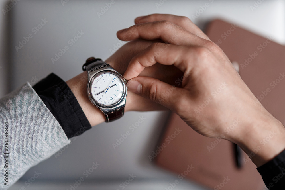 man with a watch man with a watch