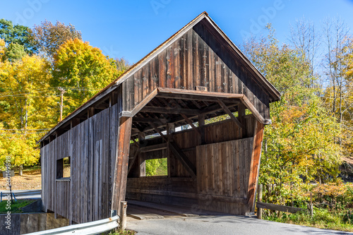 A Covered Bridge in Vermont in Autumn © Jill Clardy