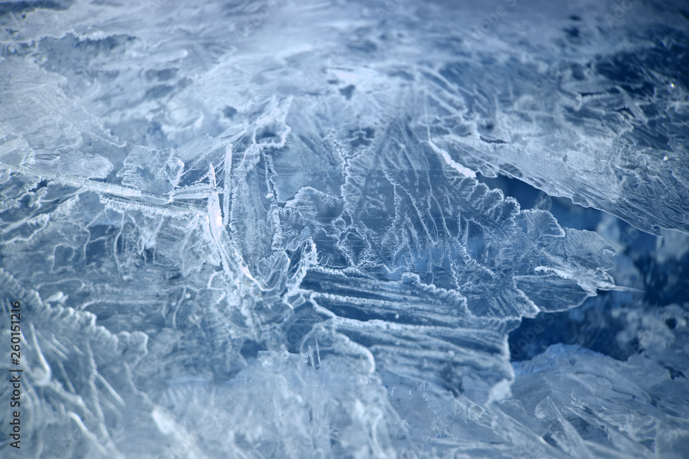 winter, ice, cold, snow, white, blue, frozen, cracked, crystal, glass