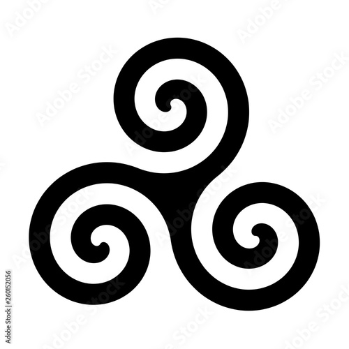 Triskelion symbol icon photo