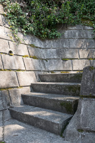A concrete stairs