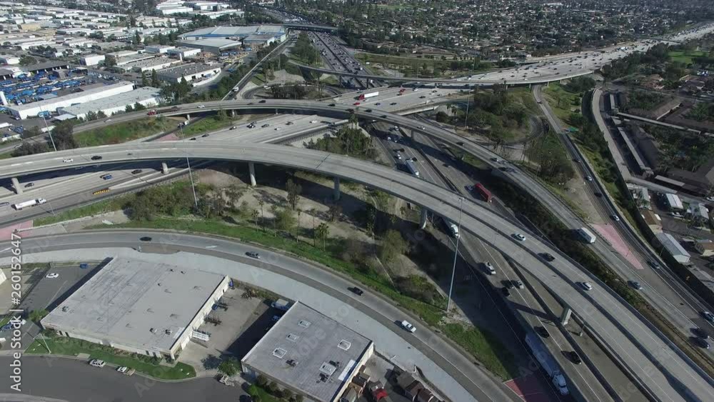 4K Aerial View of Los Angeles Freeway Southern California United States of America.MOV 4K Aerial View of Los Angeles Freeway Southern California United States of America.MOV