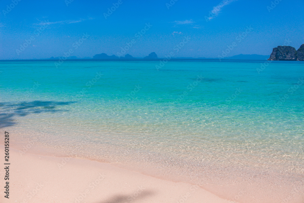 Blue sea beach in summer