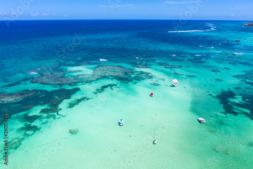 Aerial view with caribbean sea © photopixel