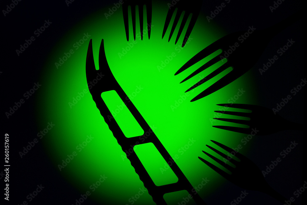 Obraz premium Forks and knife