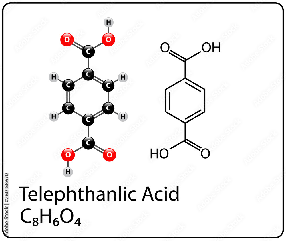 Telephthanlic Acid Molecule Structure Telephthanlic Acid Molecule Structure
