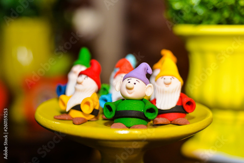 Wallpaper Mural the seven Dwarfs, party sweets, party candy, condensed milk candy, Children's D