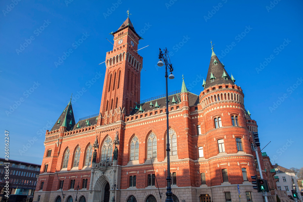 Obraz premium Helsingborg City Hall in Sweden 