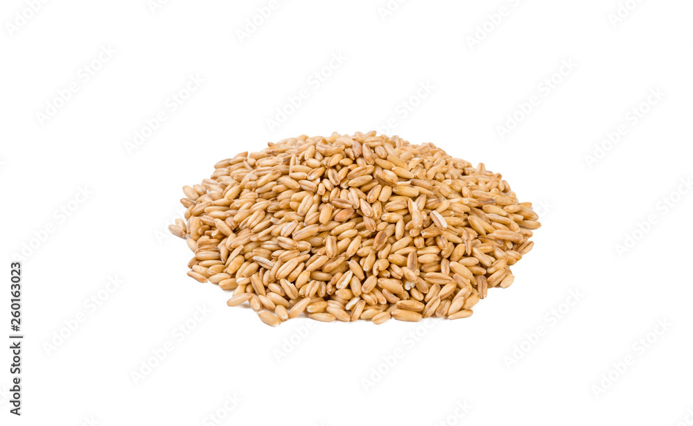 Oats heap isolated on white background. nutrition. bio. natural food ingredient. Oats heap isolated on white background. nutrition. bio. natural food ingredient.