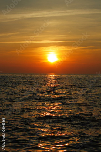 beautiful sunrise on the Black Sea