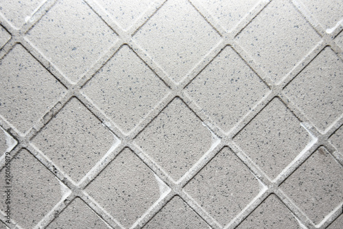 Texture of used ceramic tile back side