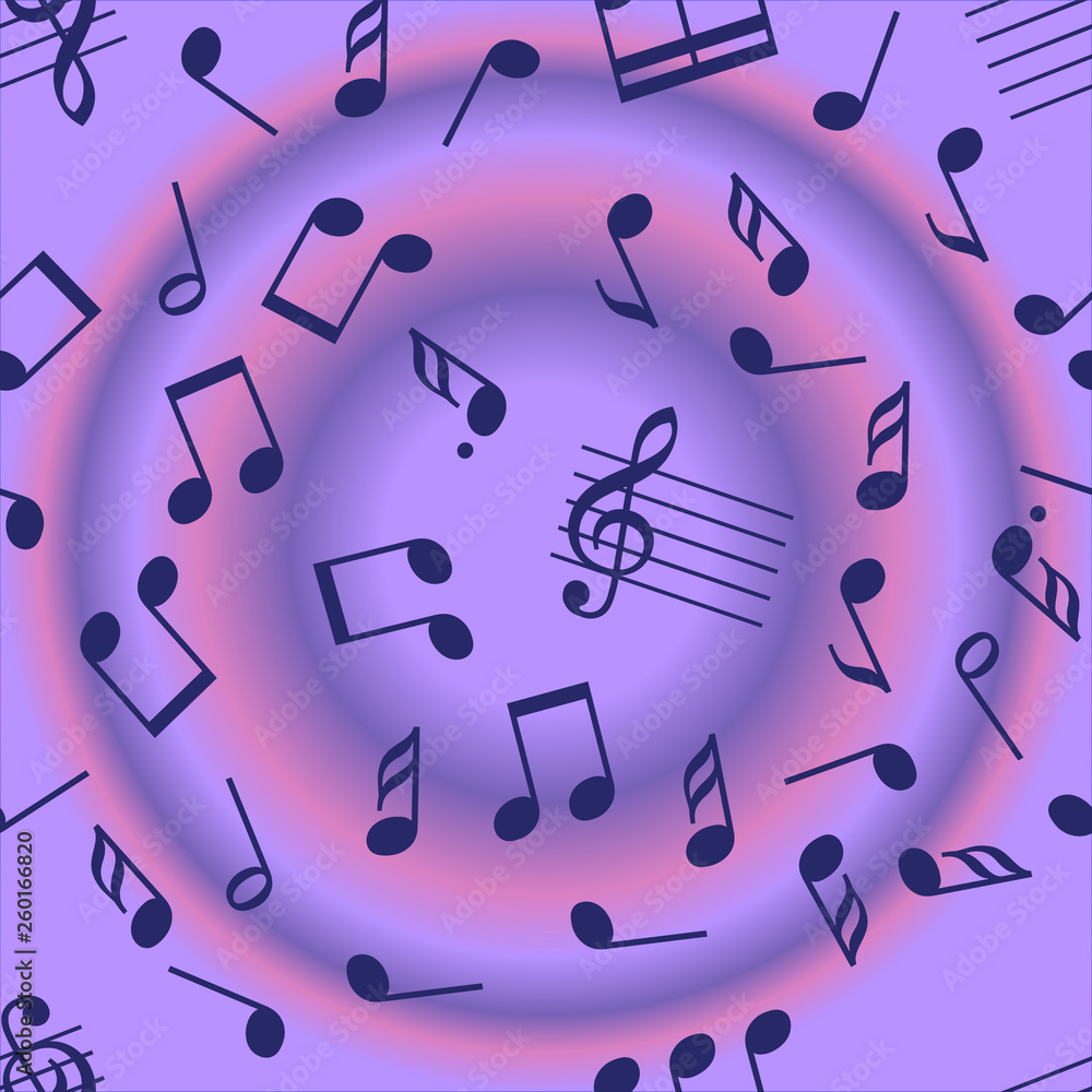 Seamless vector music notes pattern Seamless vector music notes pattern
