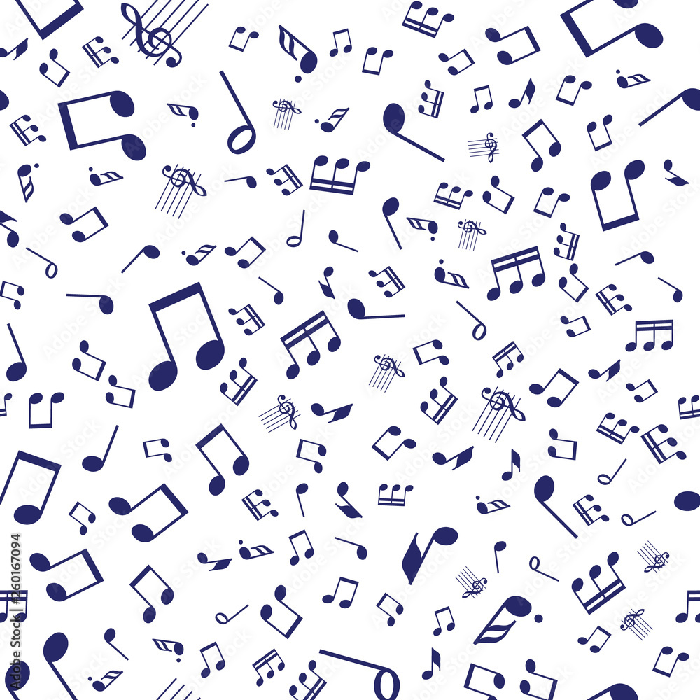 Seamless vector music notes pattern Seamless vector music notes pattern