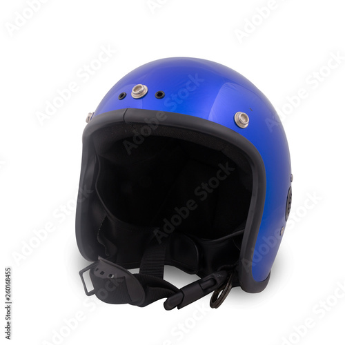 Retro helmet on a white background