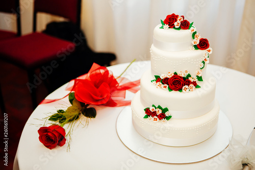 Shot of Wedding cake and decoration