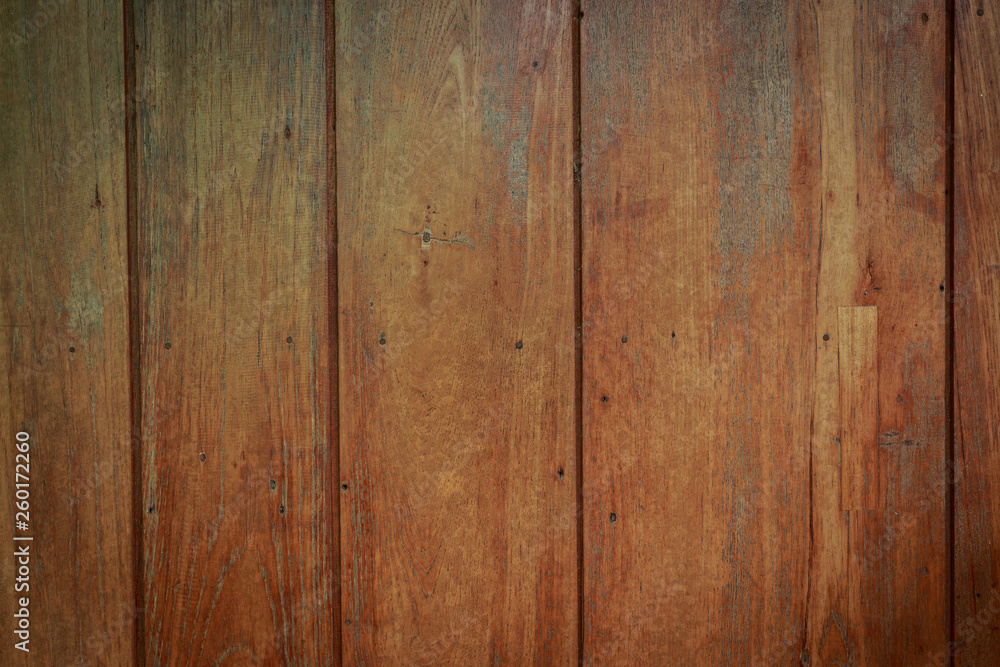 Naklejka premium brown wood plank texture of barn wall background