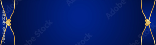 Abstract blue background in premium indian style. Template design for cover, business presentation, web banner, wedding invitation and luxury packaging. Vector illustration with golden border.