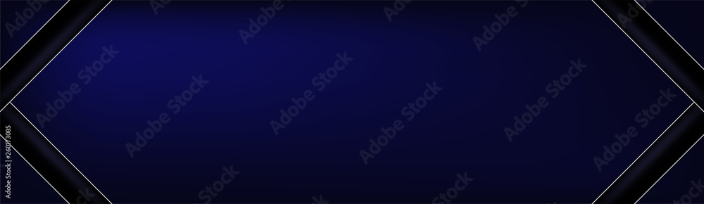 Abstract blue background in premium indian style. Template design for cover, business presentation, web banner, wedding invitation and luxury packaging. Vector illustration with golden border.