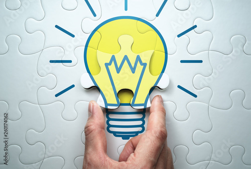 Canvas Print Concept image of solution