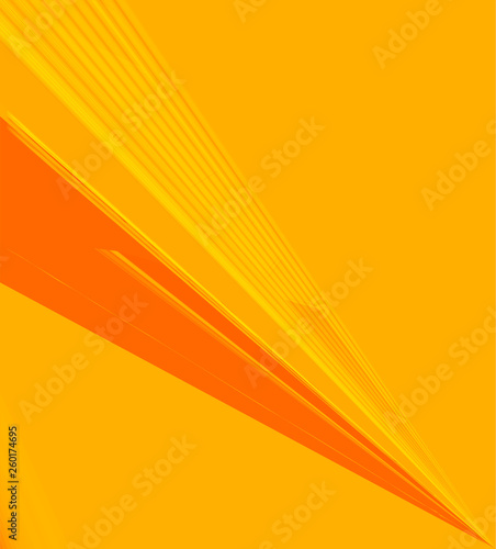 Soft yellow & orange color toned, 3d lines minimal concept abstract background. Brochure & flyer template, layout.