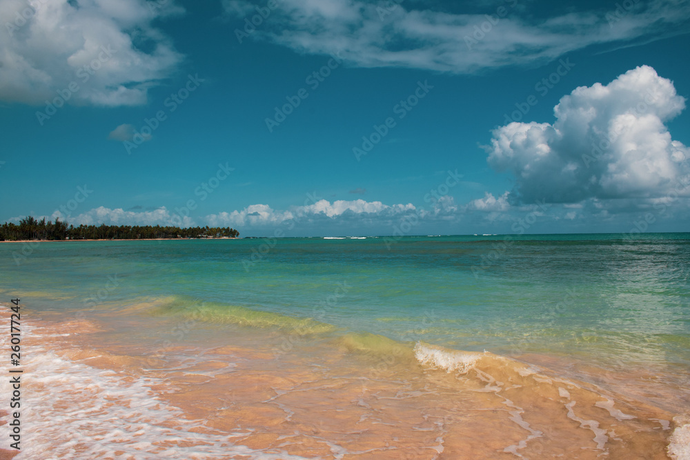 Beautiful wild and tropical beach in Las Terrenas, Dominican Republic; a corner of èaradise Beautiful wild and tropical beach in Las Terrenas, Dominican Republic; a corner of èaradise
