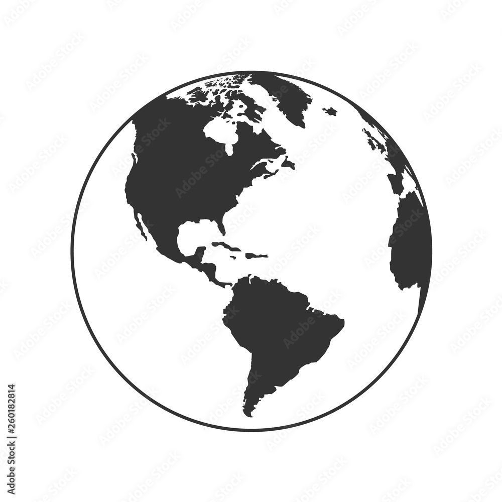 Vector Circle Globe the World Sign Symbol Icon Logo Design inspiration