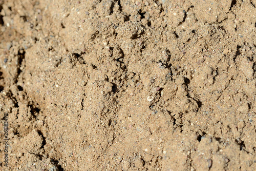 Texture of sand. Construction sand close up background