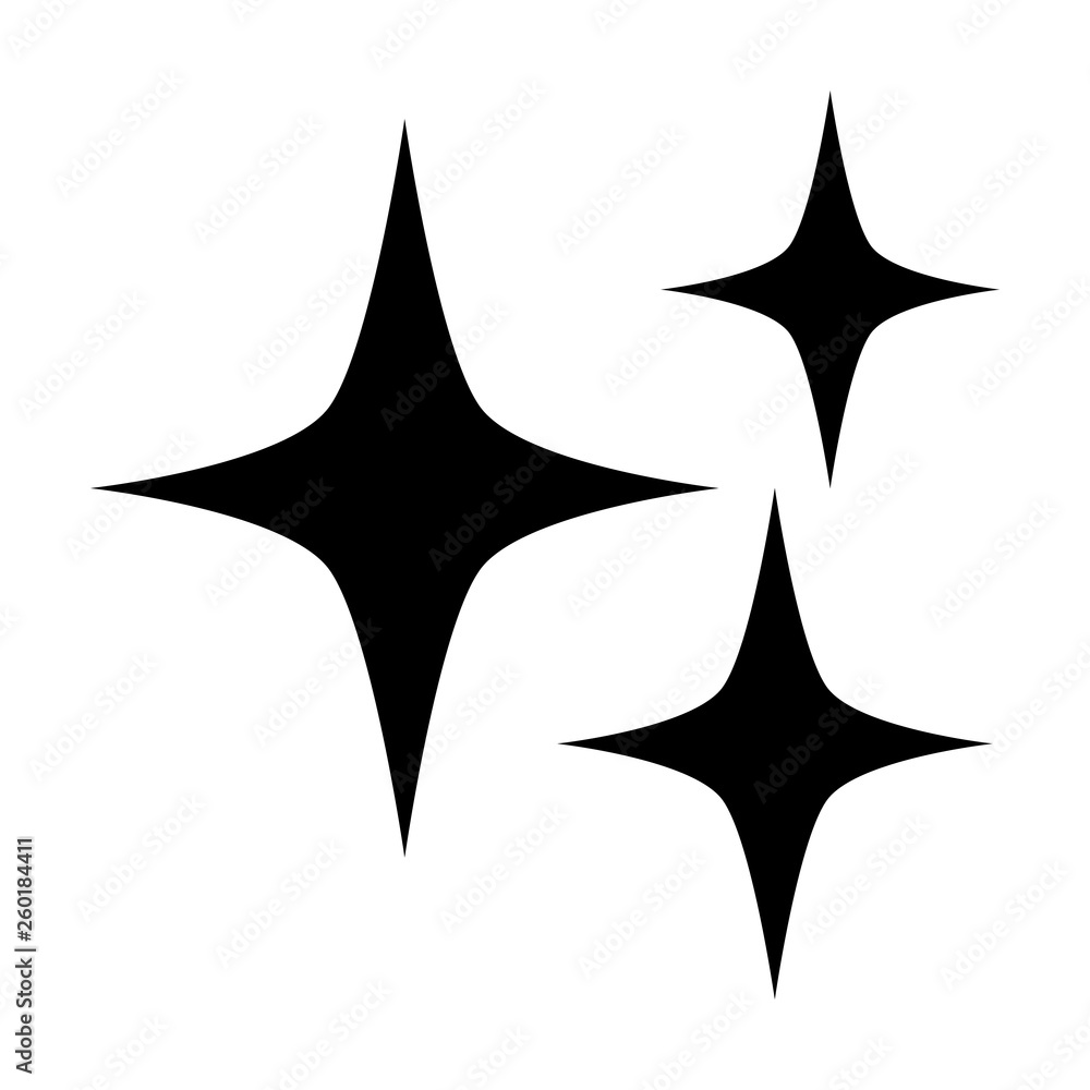 Magic sparks or magic spell flat vector icon for games and websites Magic sparks or magic spell flat vector icon for games and websites