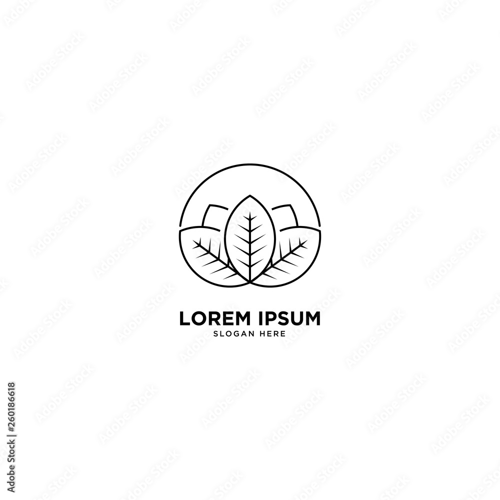 Nature Leaf simple logo template vector illustration - Vector Nature Leaf simple logo template vector illustration - Vector