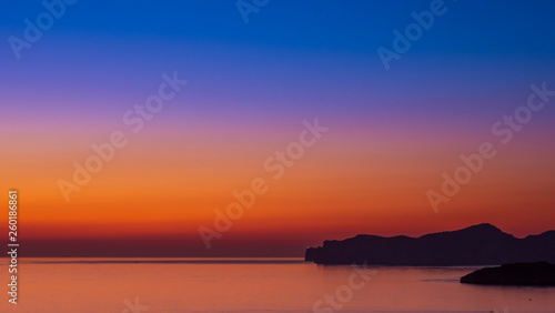 Bluish sunset in the waters of Mallorca © Nico