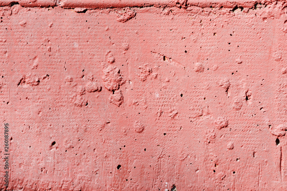 Pink color painted brick wall close up. Brick wall texture background Pink color painted brick wall close up. Brick wall texture background