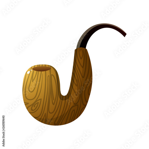 Big wood smoking pipe for marine man captain