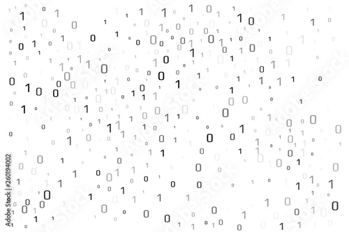 Binary data vector design element. Digital abstract background.