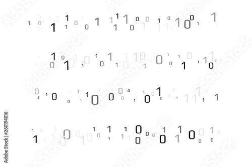 Binary data vector design element. Digital abstract background.