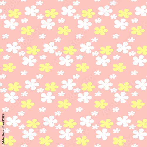 Seamless pattern with flowers. Vector background.Can be used for wallpaper,fabric, web page background, surface textures.