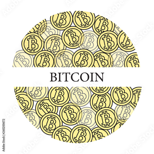 Bitcoins. Digital currency. Blockchain technology.