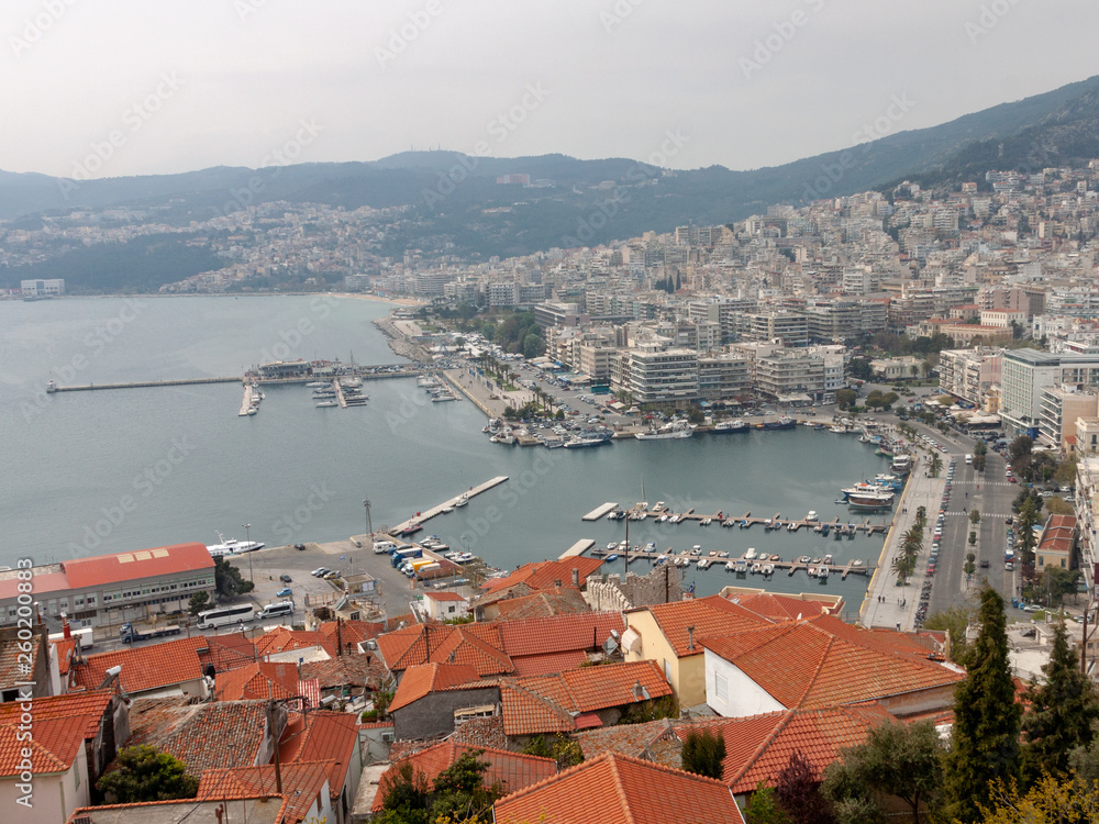 Port of Kavala, as seen from the castle of Kavala
